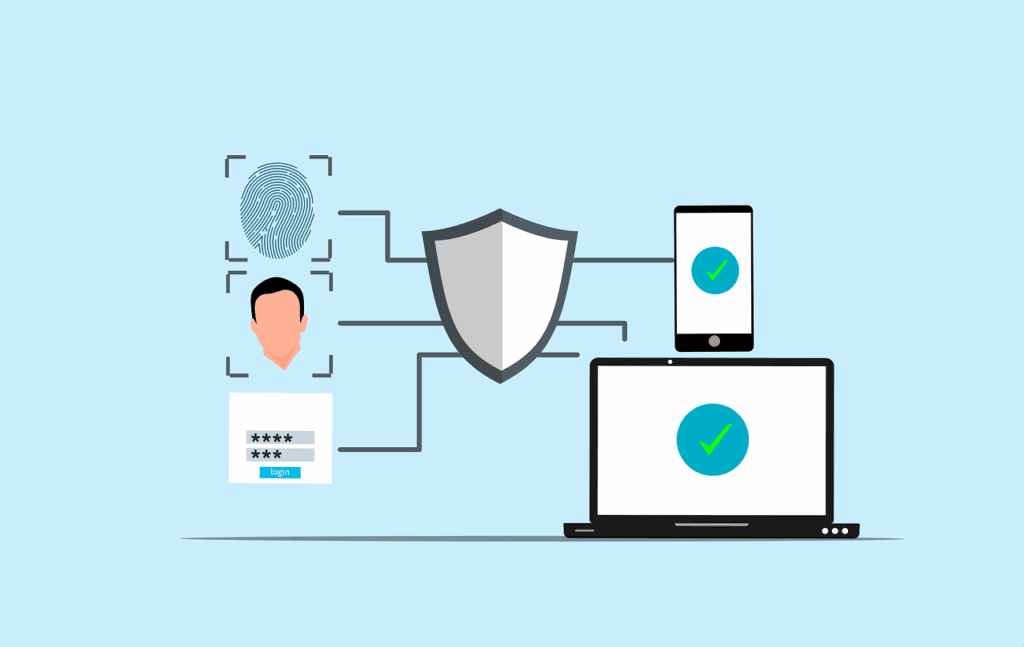Free cybersecurity security authentication vector